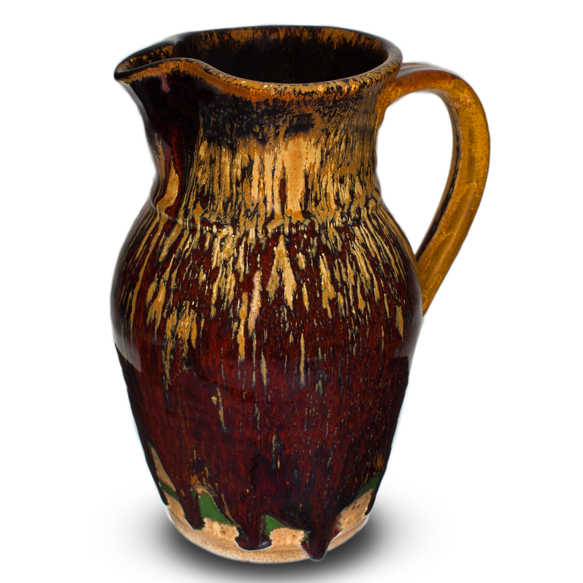 Large Wheelthrown Pitcher Handmade Pottery Prairie Fire Pottery