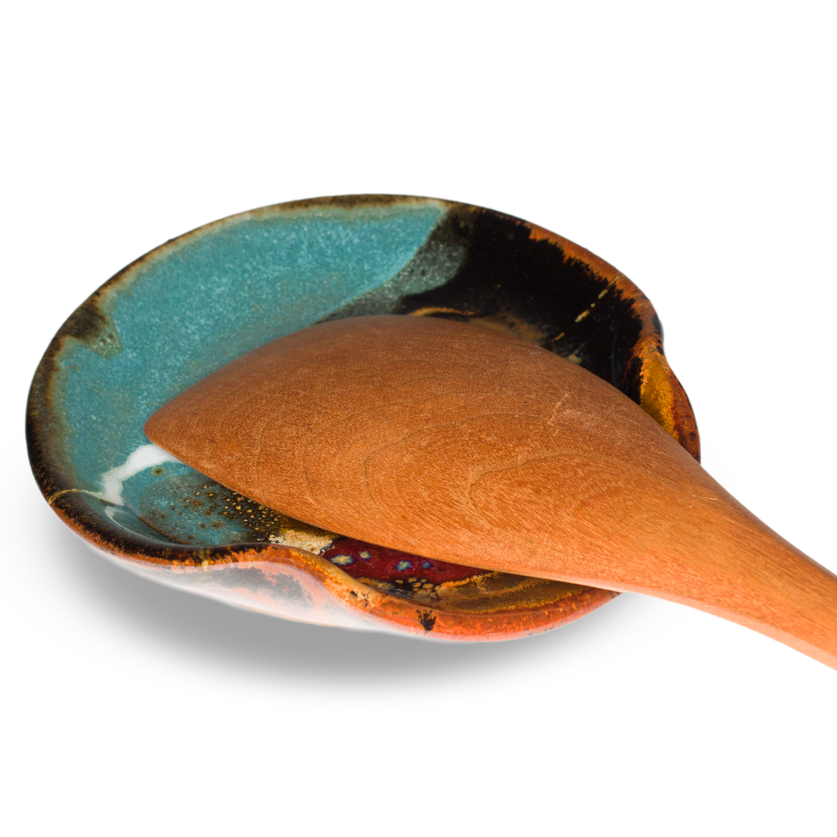 Handmade Pottery Spoon Rest Prairie Fire Pottery