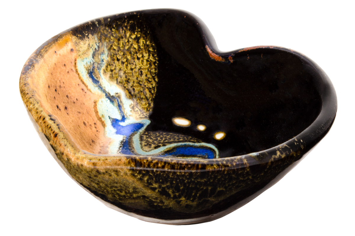 Heart Bowl Stoneware Clay Handmade Pottery Prairie Fire Pottery
